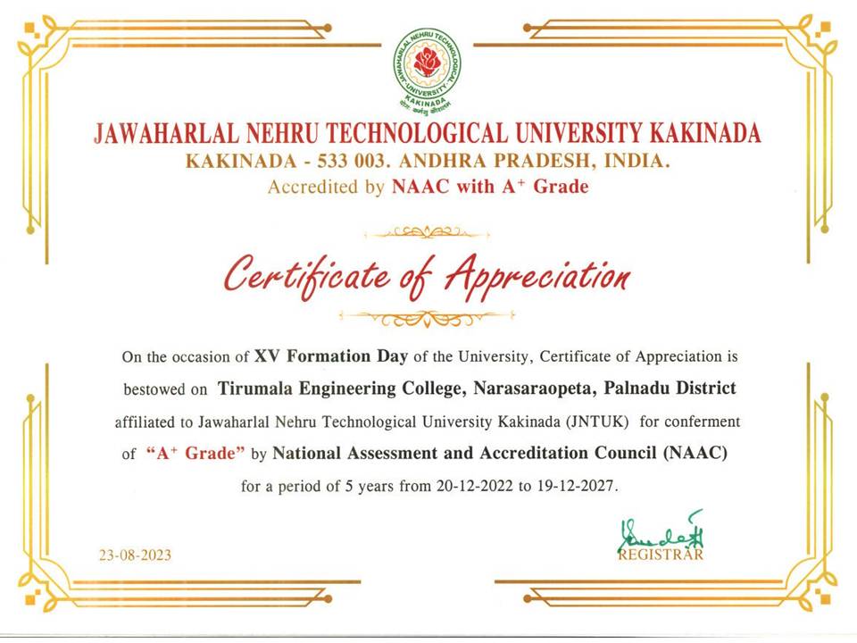 NAAC A+ CERTIFICATE